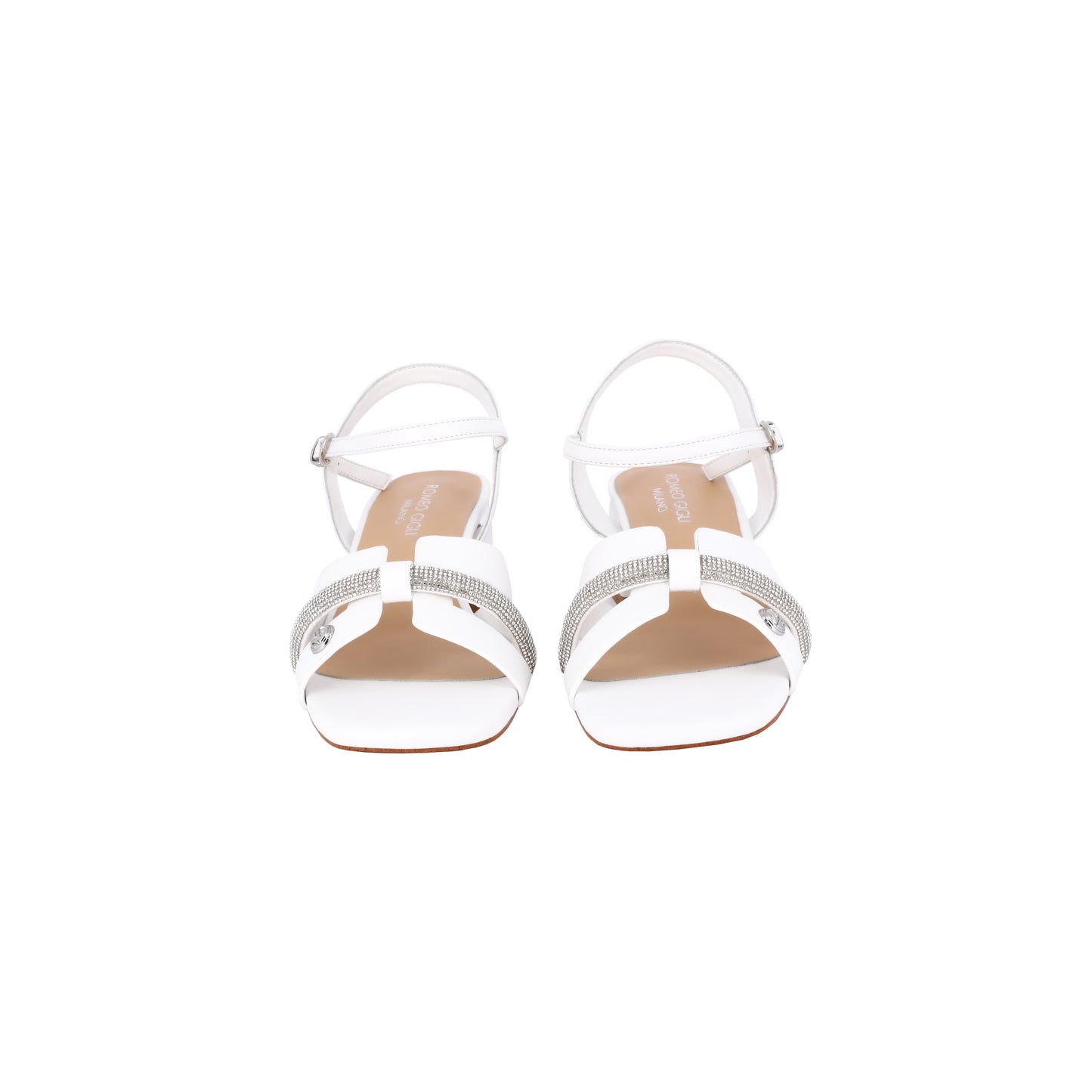 Sandali con strass e cinturino