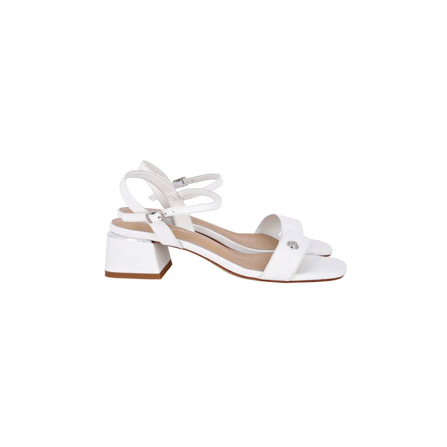 Ankle strap sandals with comfortable heel
