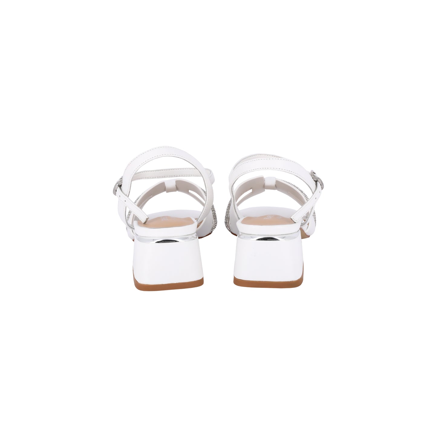 Sandali con strass e cinturino