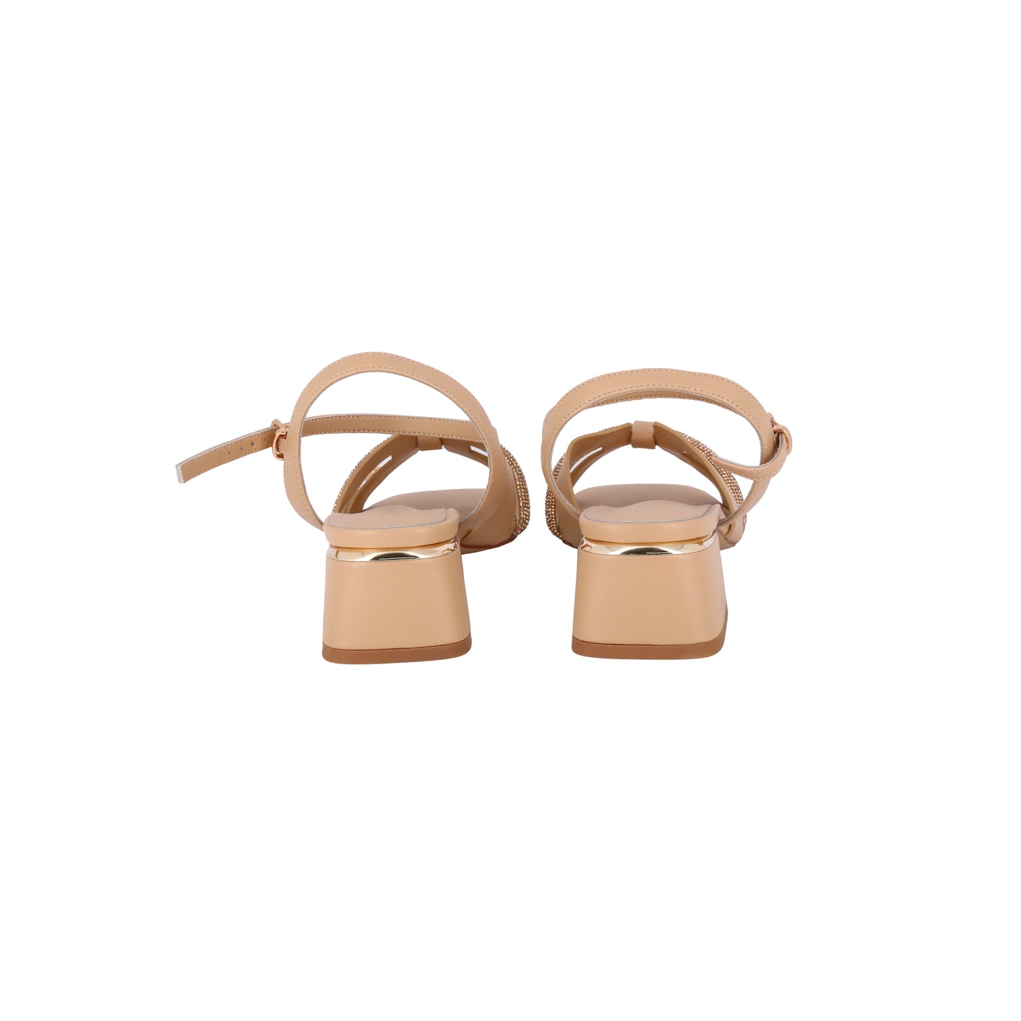 Sandali con strass e cinturino