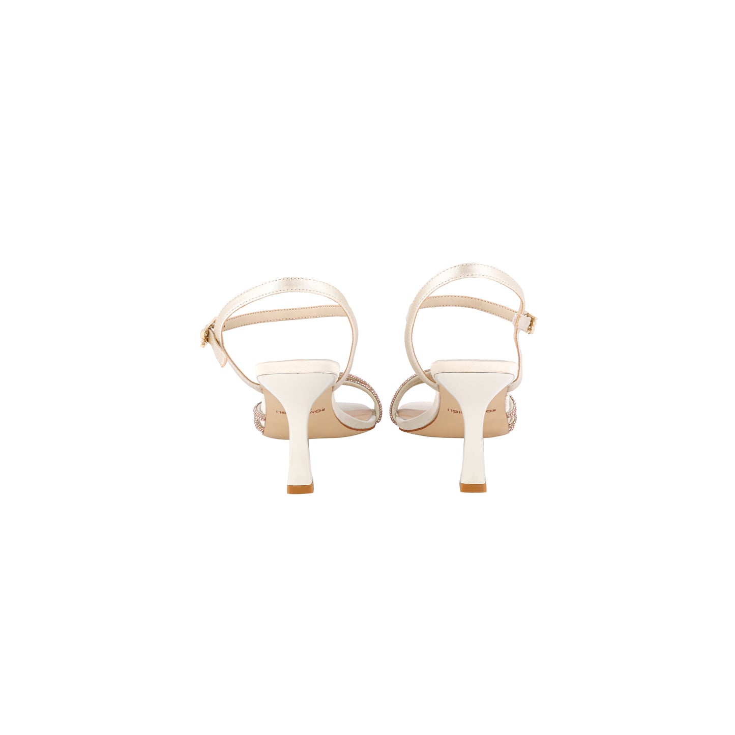Sandali con tacco alto e strass