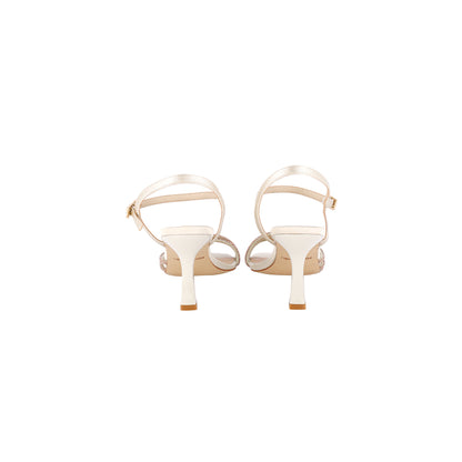 Sandali con tacco alto e strass