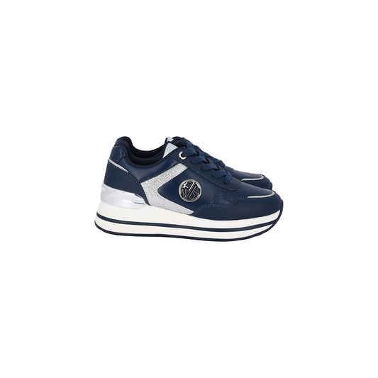 Sneakers blu Navy con dettagli argento