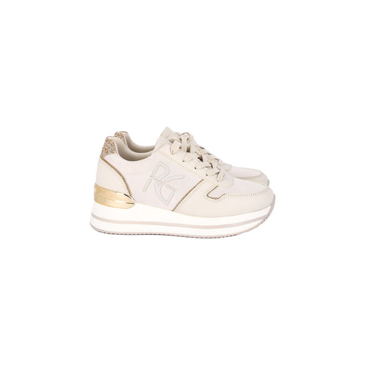 Sneakers Beige con Platform