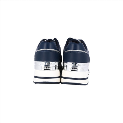 Sneakers Navy con Platform